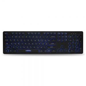 Клавиатура проводная Smartbuy SBK-328U-K (подсветка 3 цвета) USB; Black