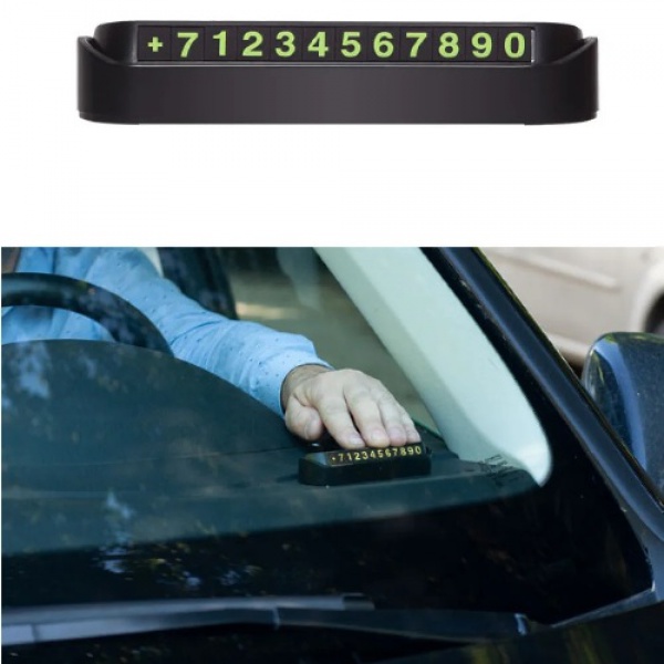 Автовизитка Perfeo "Parking Info"; Black