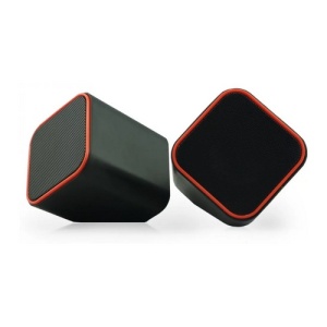 Колонки 2.0 Smartbuy "CUTE"; 2x3W; USB; Black - Orange