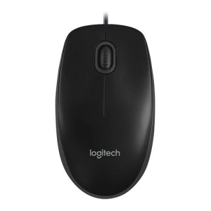 Мышь проводная Logitech B100; USB; 800 dpi; 1.8m; Black