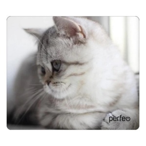 Коврик Perfeo "CAT" №9 (340x280mm) ткань+резиновая основа; прошитый