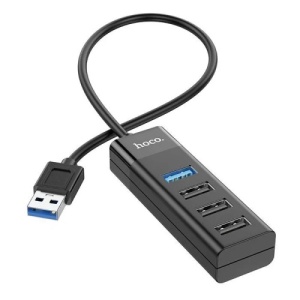 Концентратор HUB USB 3.0 Hoco HB25; 4-port; Black